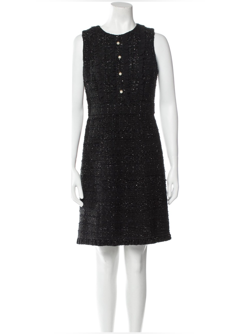 Kate Spade Pearl Tweed Sleveless A Line Flowy Katie Mini Dress - Picture 6 of 6